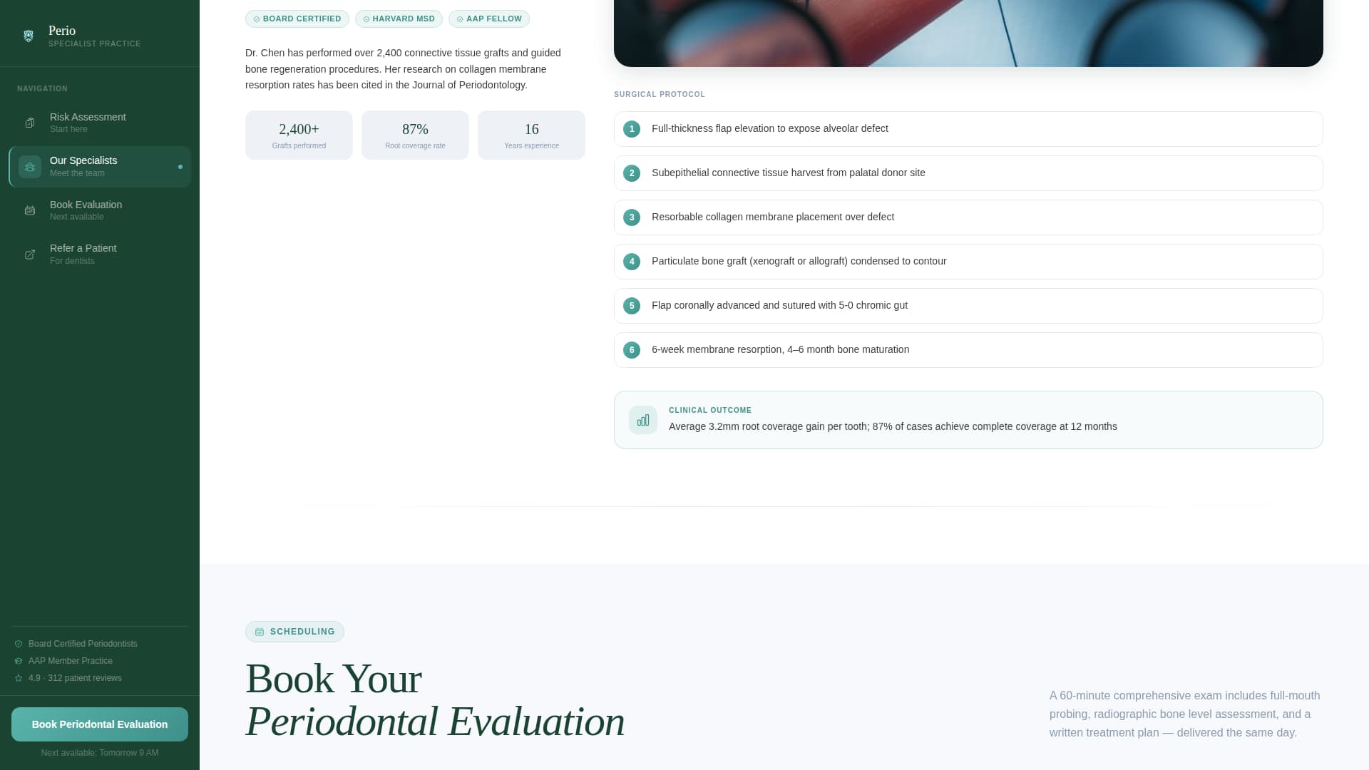 Dental Clinic Appointment Booking Website Template