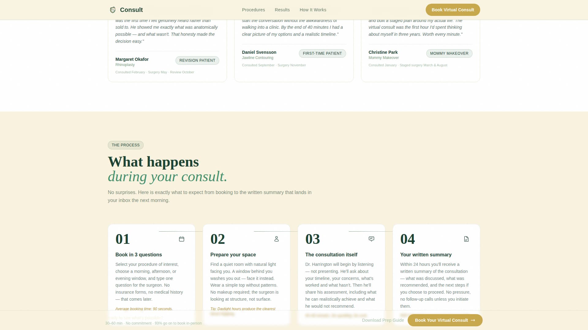 Consult - Trusted Surgeon Landing Page Template