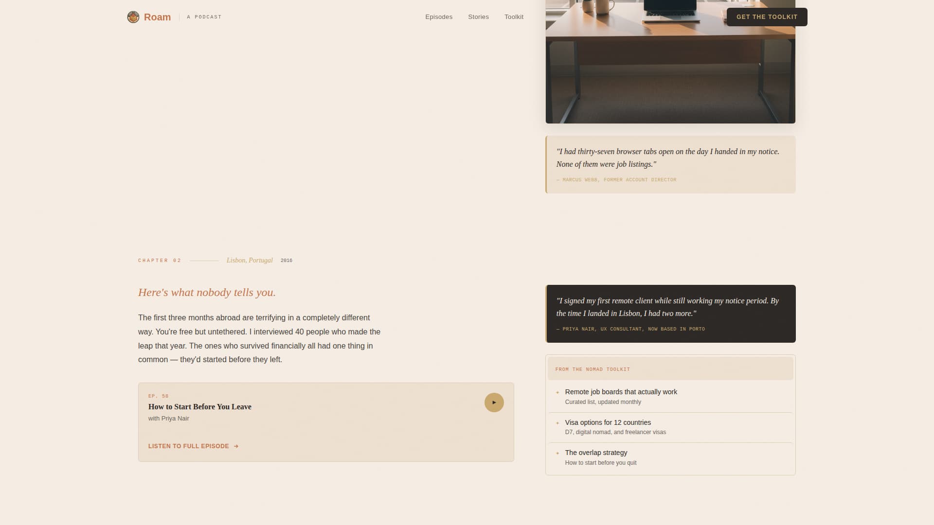 Remote Work & Digital Nomad Content Careers Website Template