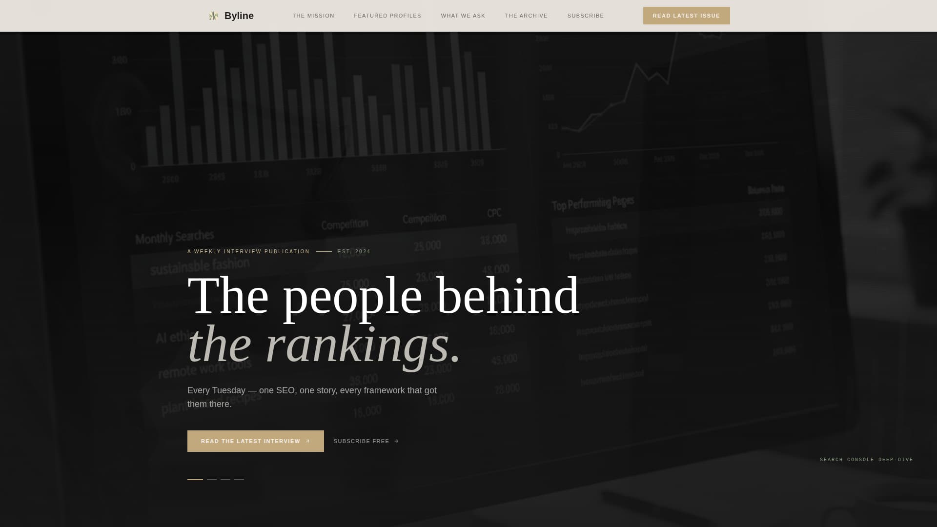SEO & Content Newsletter Blog Website Template