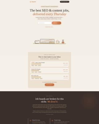 Complete SEO & Content Newsletter Blog & Content Website Template