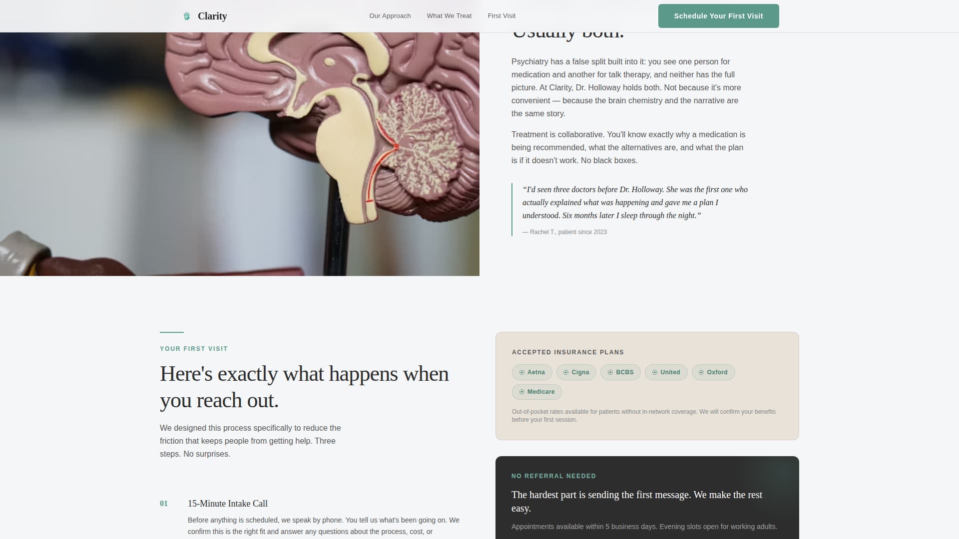Psychiatrist Professional Website Template