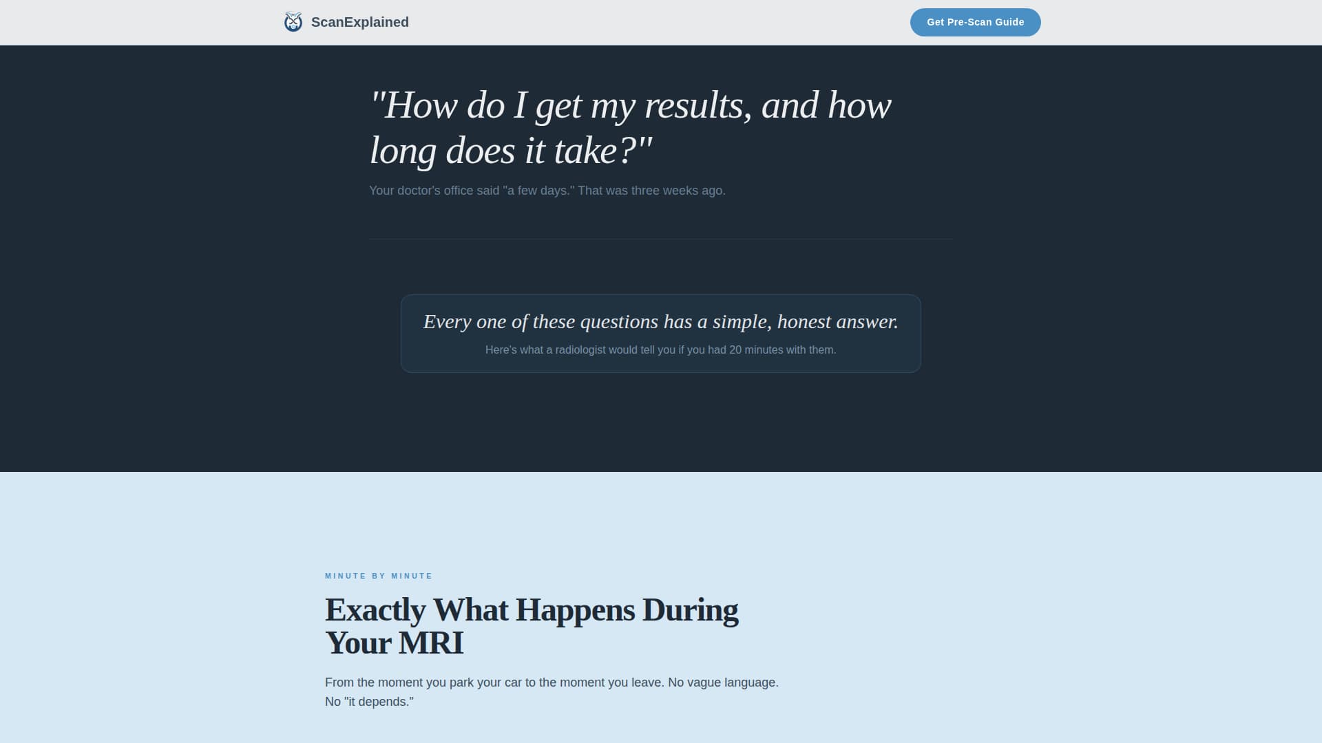 Radiology Medicine Education Website Template