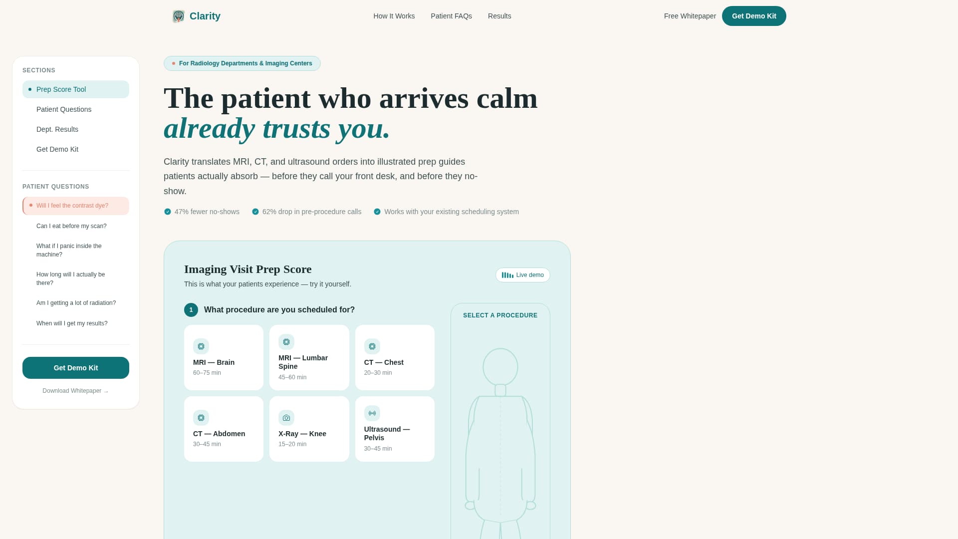 Radiology Medicine FAQ Website Template