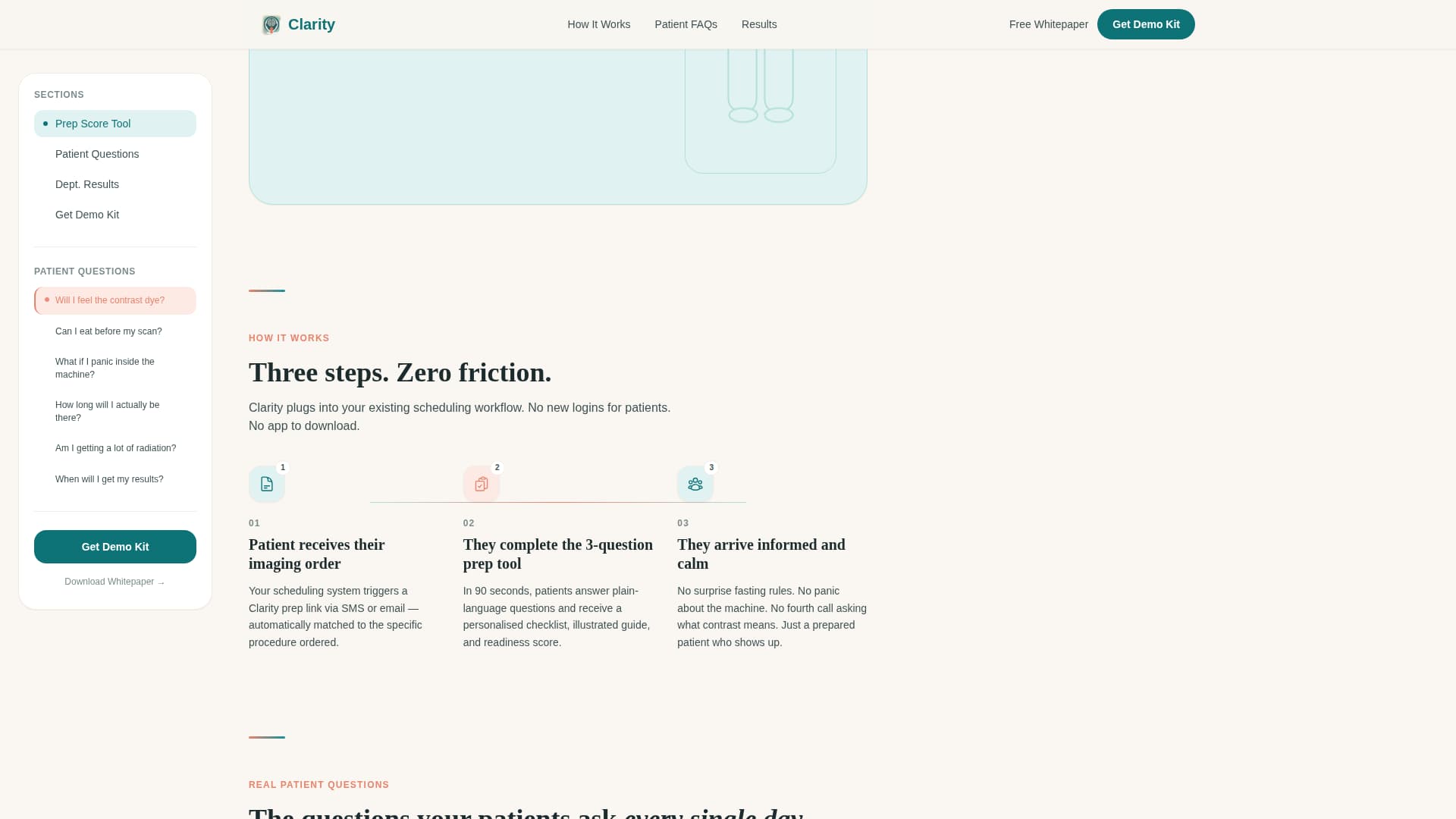Radiology Medicine FAQ Website Template