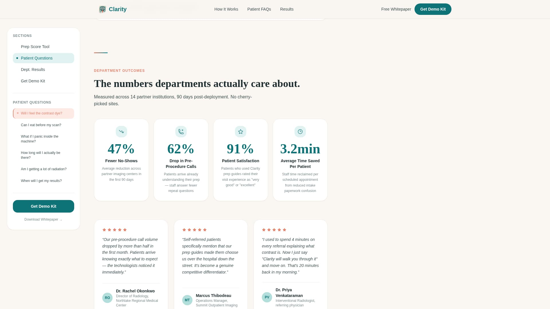 Radiology Medicine FAQ Website Template
