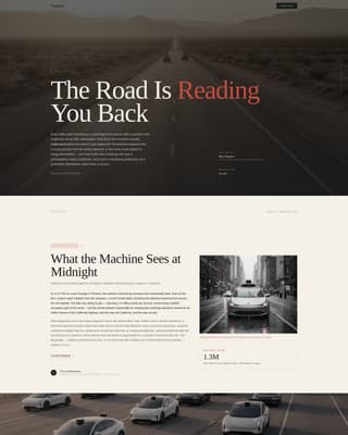 Auto & Mobility Blog Portfolio & Case Study Website Template