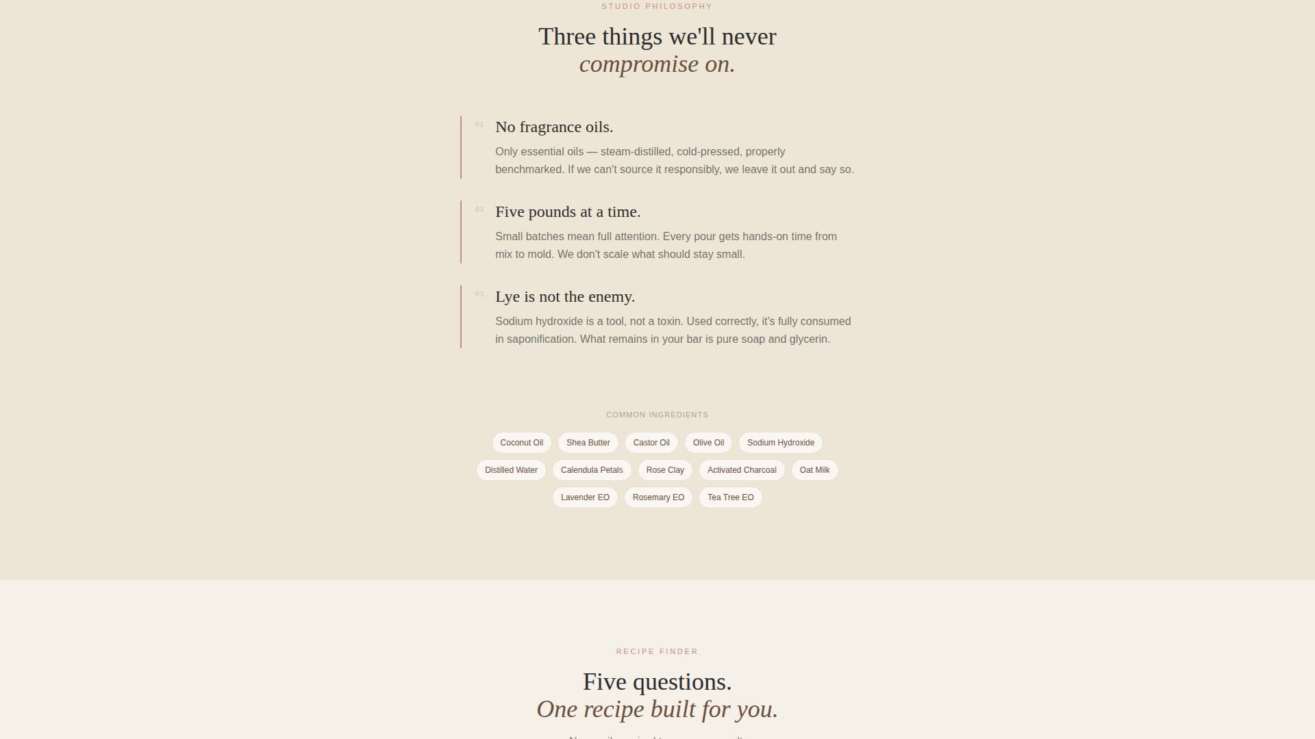 Lather — Handcrafted Natural Bath Products Landing Page Template