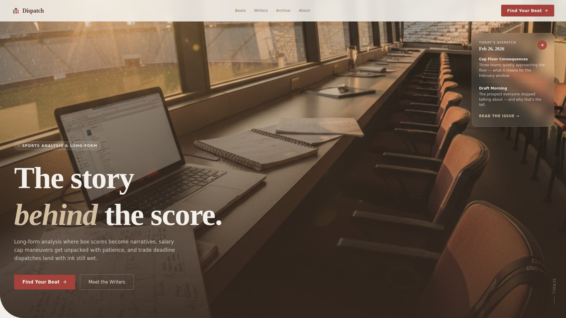 Sports Blog & Media Blog Website Template
