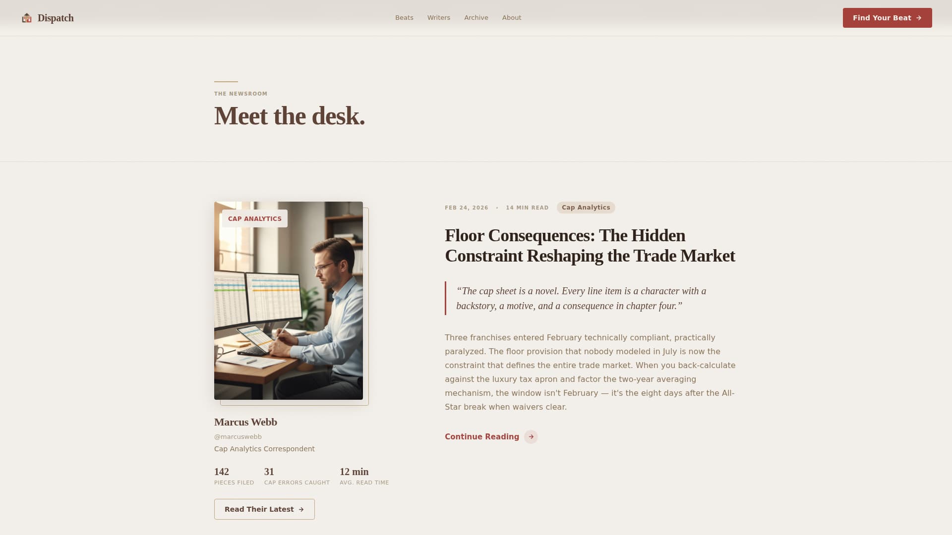 Sports Blog & Media Blog Website Template