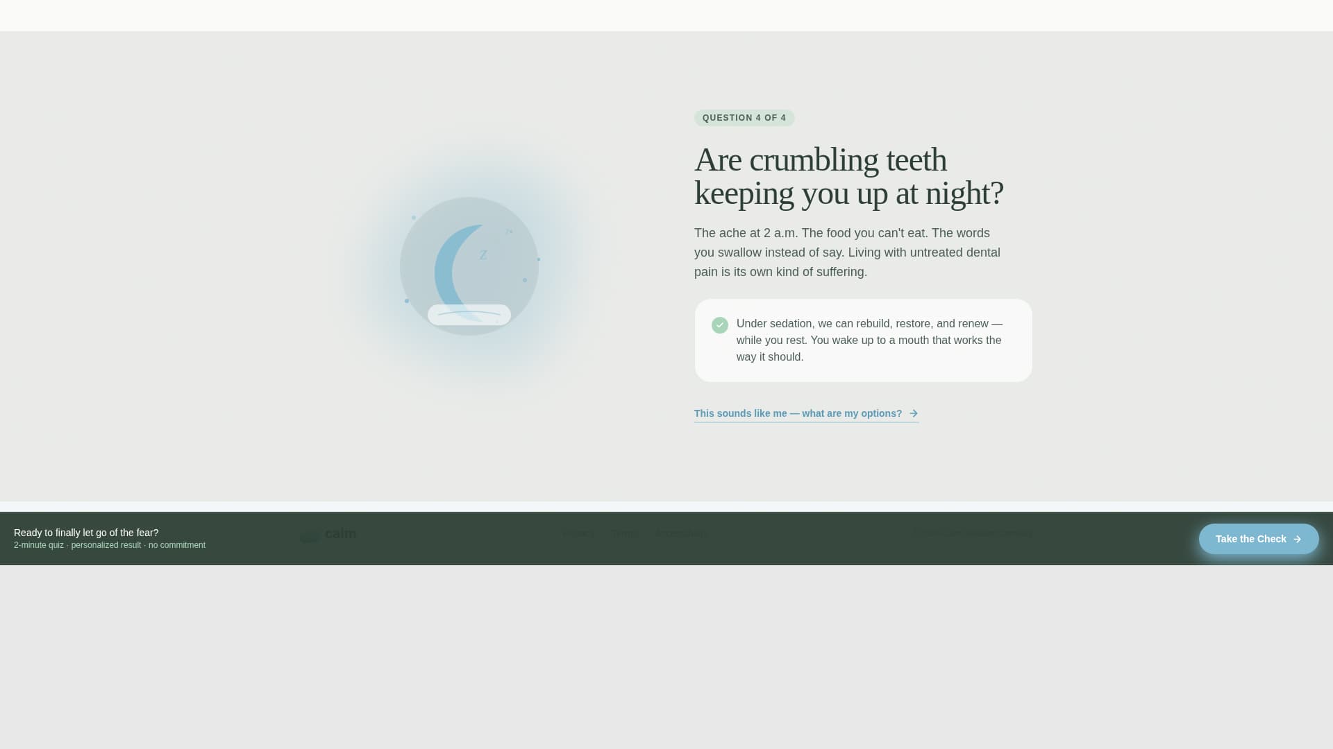 Sedation Dentist Advanced Booking Website Template