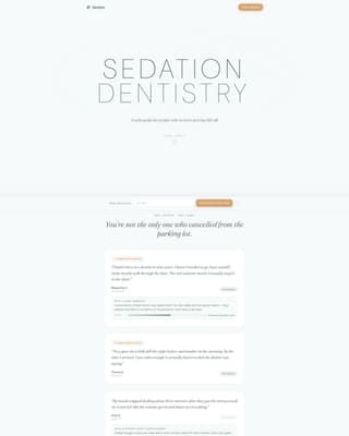 Sedation Dentist Reviews Website Template