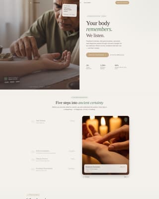 Ayurveda & Alternative Medicine Booking Website Template