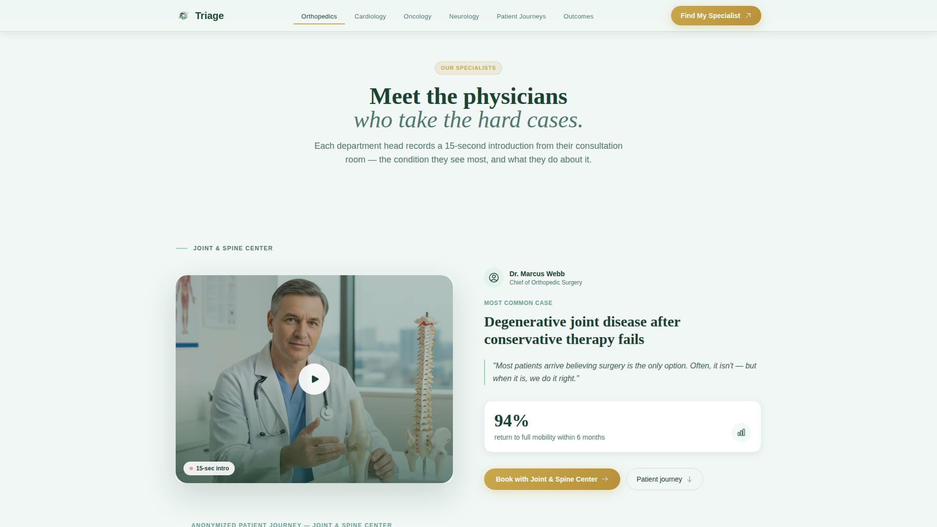Specialty - Modern Hospital Landing Page Template