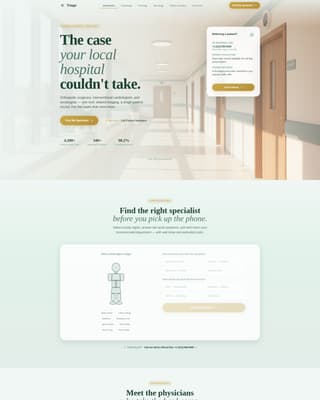 Specialty - Modern Hospital Landing Page Template