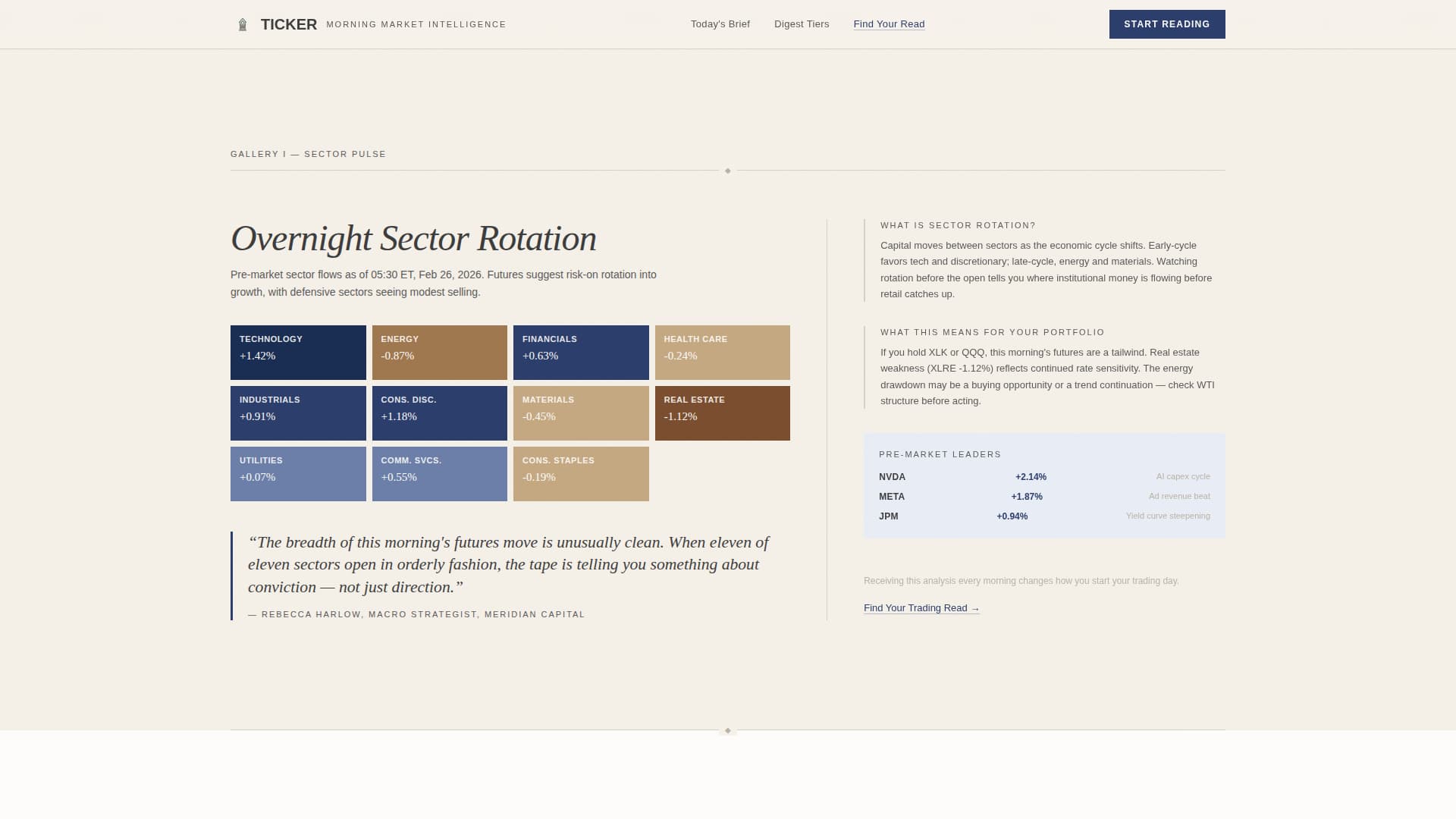 Stock Market & Trading Newsletter Specialist Blog Website Template