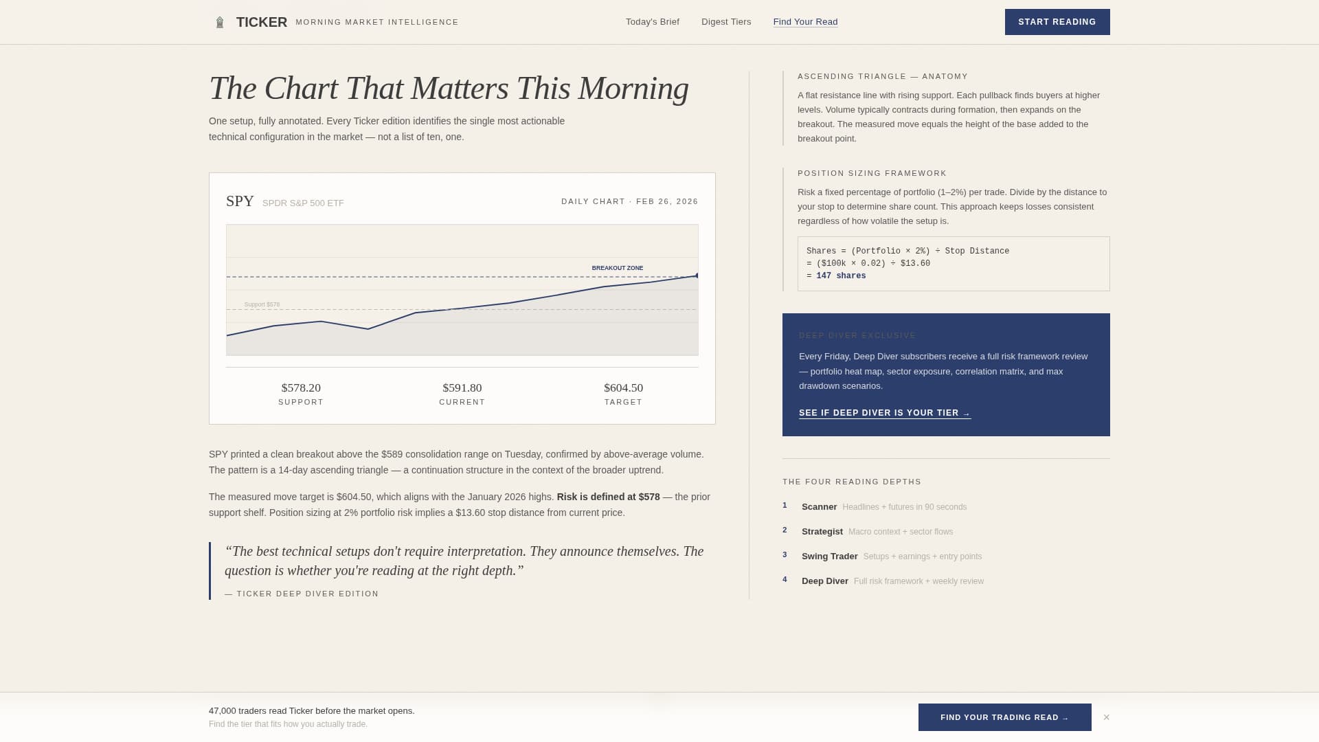 Stock Market & Trading Newsletter Specialist Blog Website Template