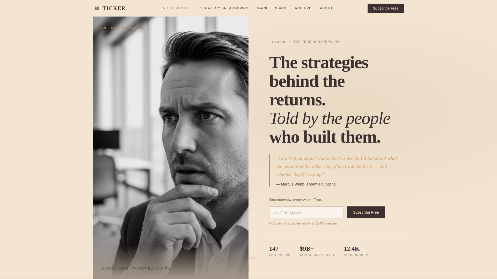 Stock Market & Trading Newsletter Advanced Blog Website Template