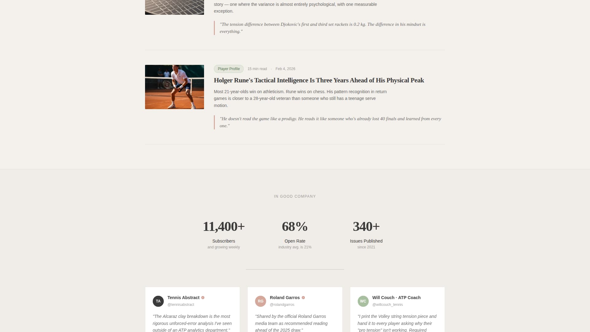 Sports Blog Reviews & Social Proof Website Template