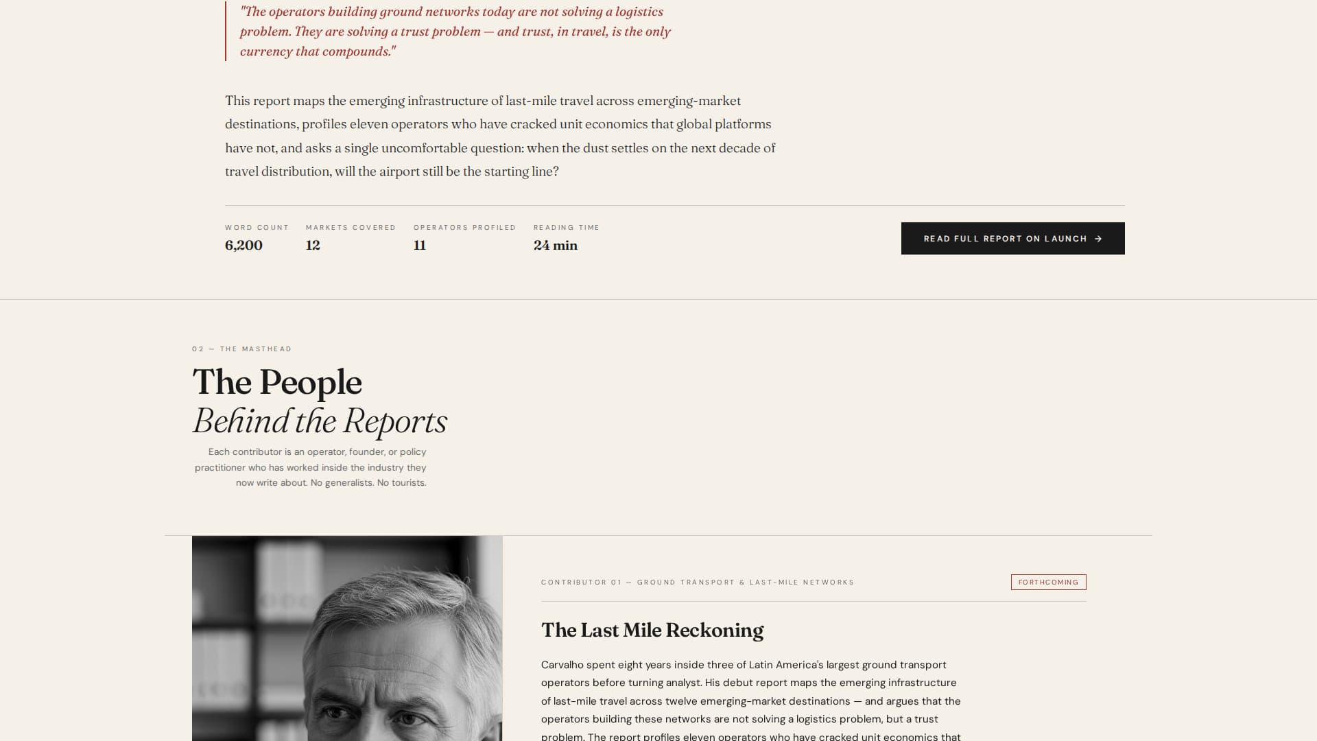 Travel Blog & Media Pre-Launch & Coming Soon Website Template