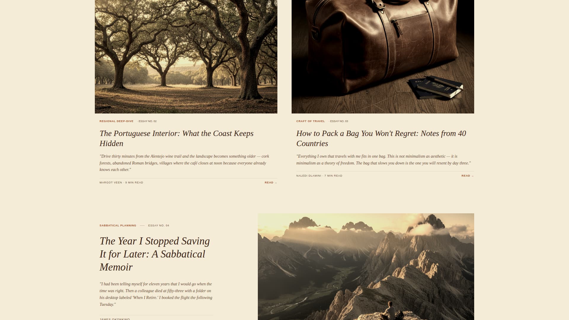 Advanced Travel Blog & Media Blog & Content Website Template