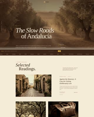 Advanced Travel Blog & Media Blog & Content Website Template