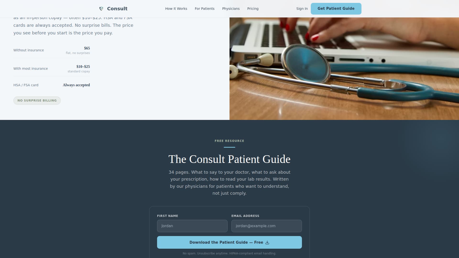 Telemedicine & Health Tech FAQ & Common Questions Website Template