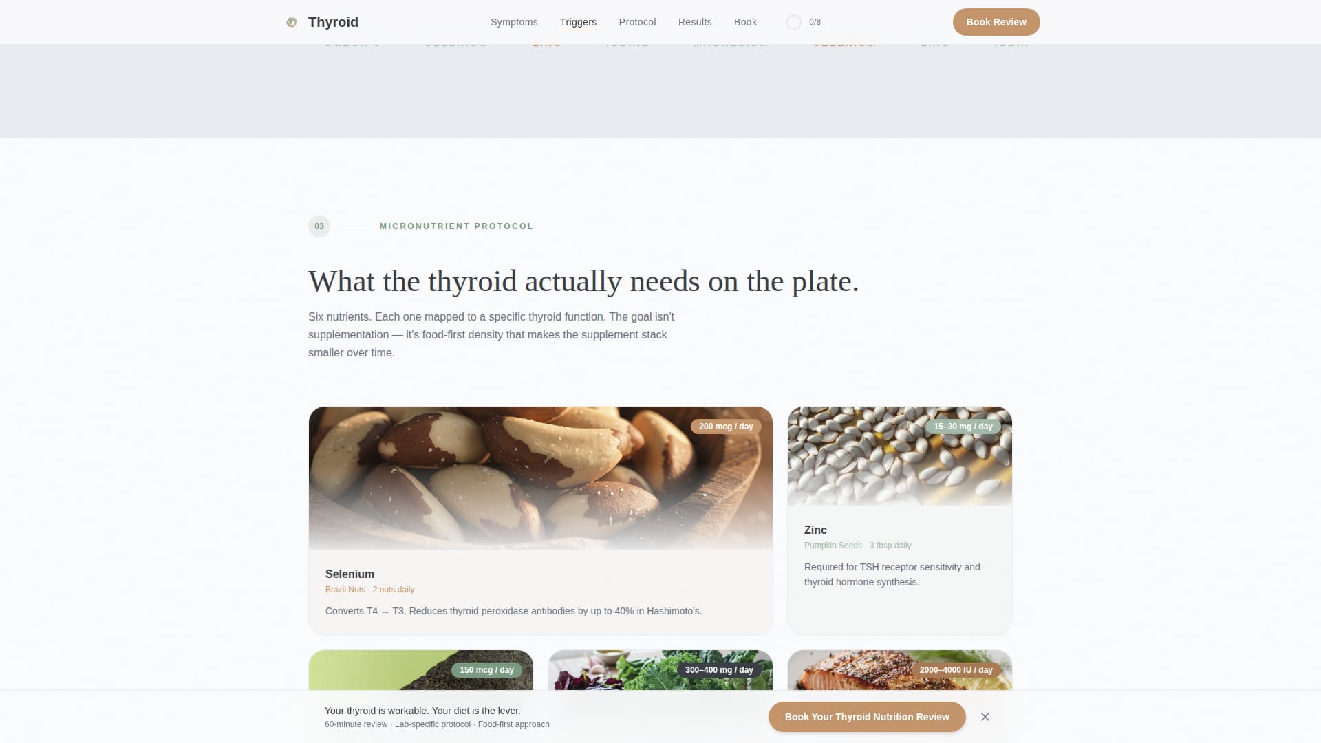 Advanced Thyroid Disorder Care Appointment Booking Website Template