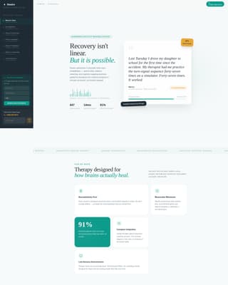 Rewire - Compassionate Rehabilitation Landing Page Template