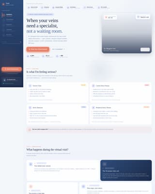 Vascular Surgeon Booking Website Template