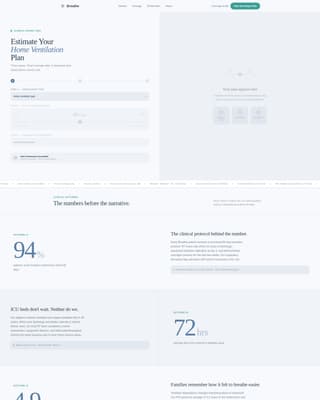 Breathe - Trusted Respiratory Landing Page Template