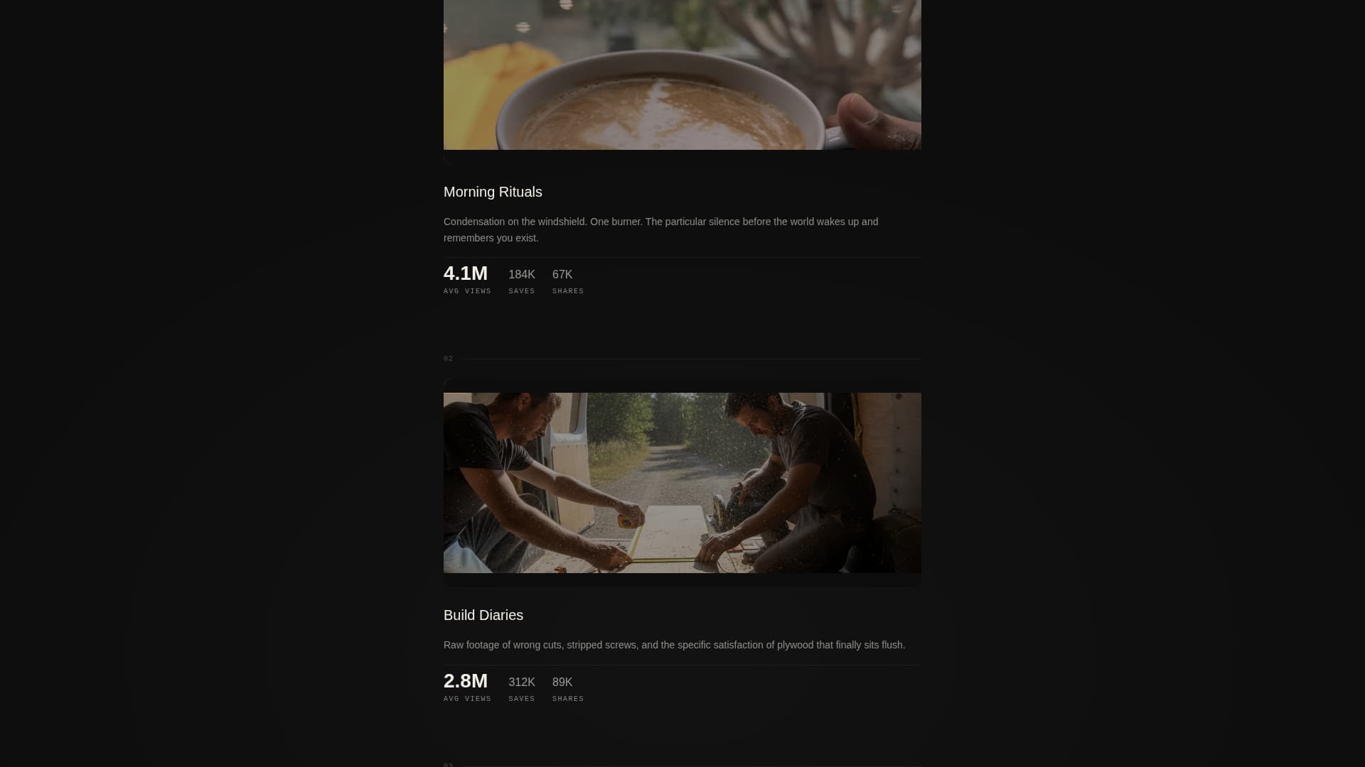 Specialist Van Life & Nomad Content Pre-Launch & Coming Soon Website Template