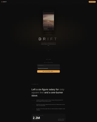 Specialist Van Life & Nomad Content Pre-Launch & Coming Soon Website Template