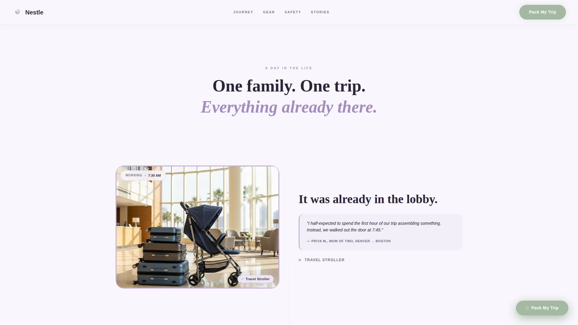 Family Travel & Experience Appointment Booking Website Template