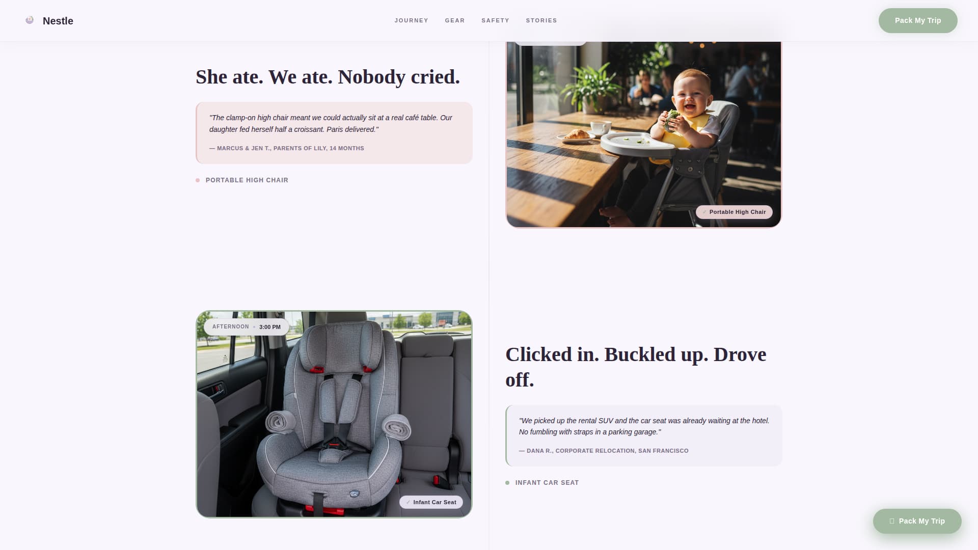 Family Travel & Experience Appointment Booking Website Template