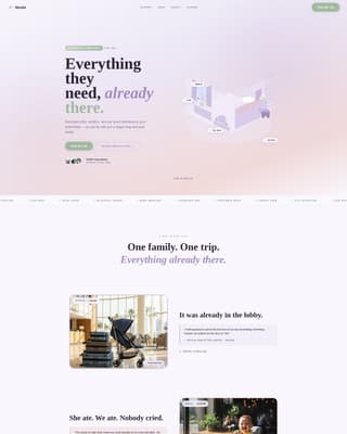 Family Travel & Experience Appointment Booking Website Template
