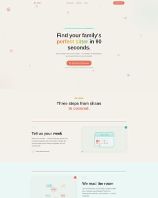 Specialist Nanny & Au Pair Professional Website Template