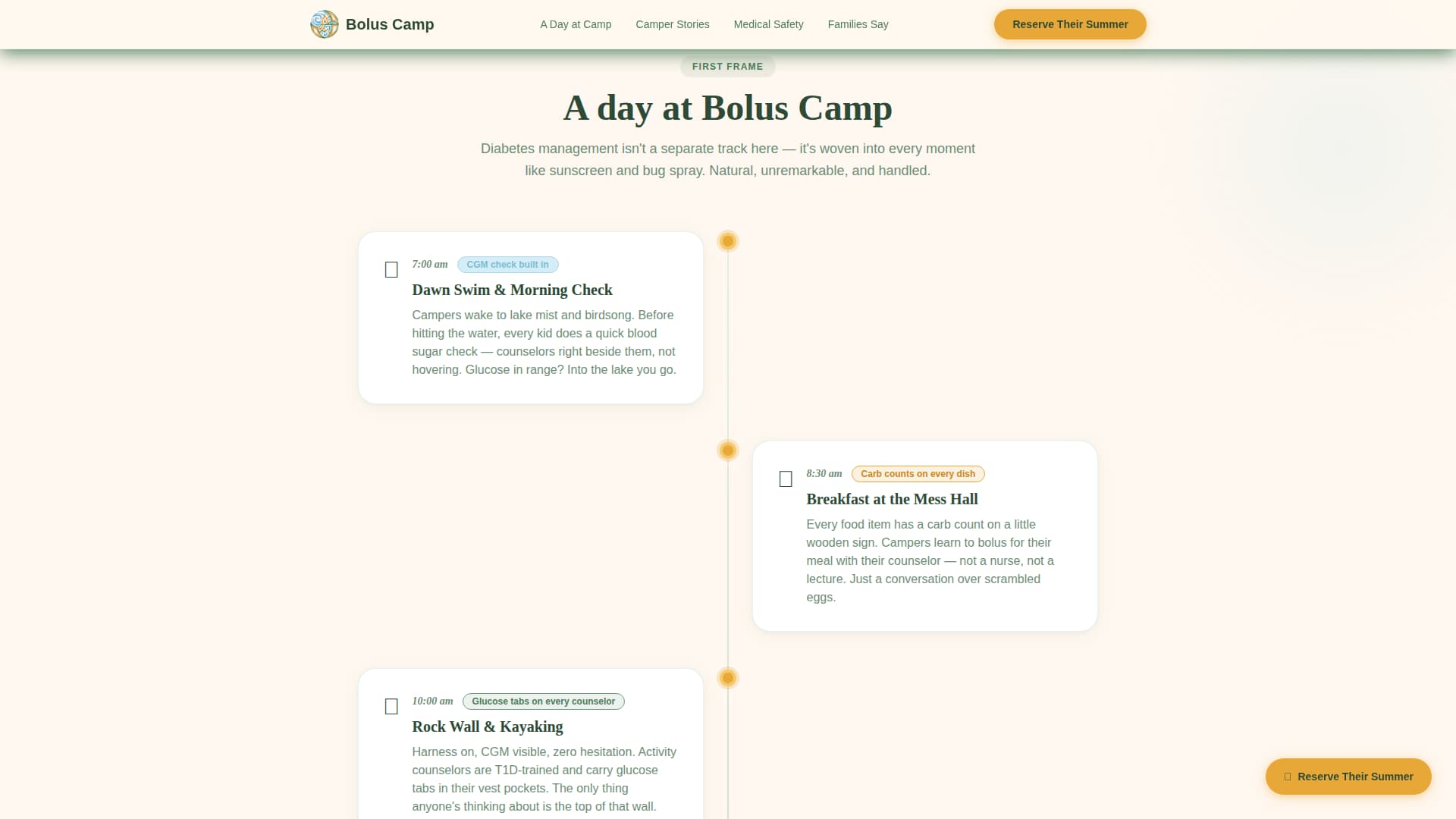 Expert Summer Camp & Outdoor Program Appointment Booking Website Template