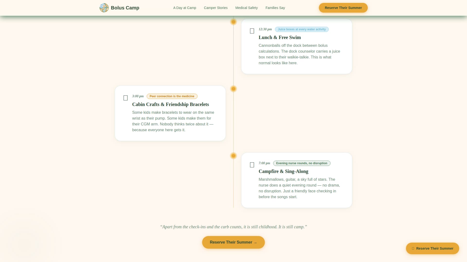 Expert Summer Camp & Outdoor Program Appointment Booking Website Template