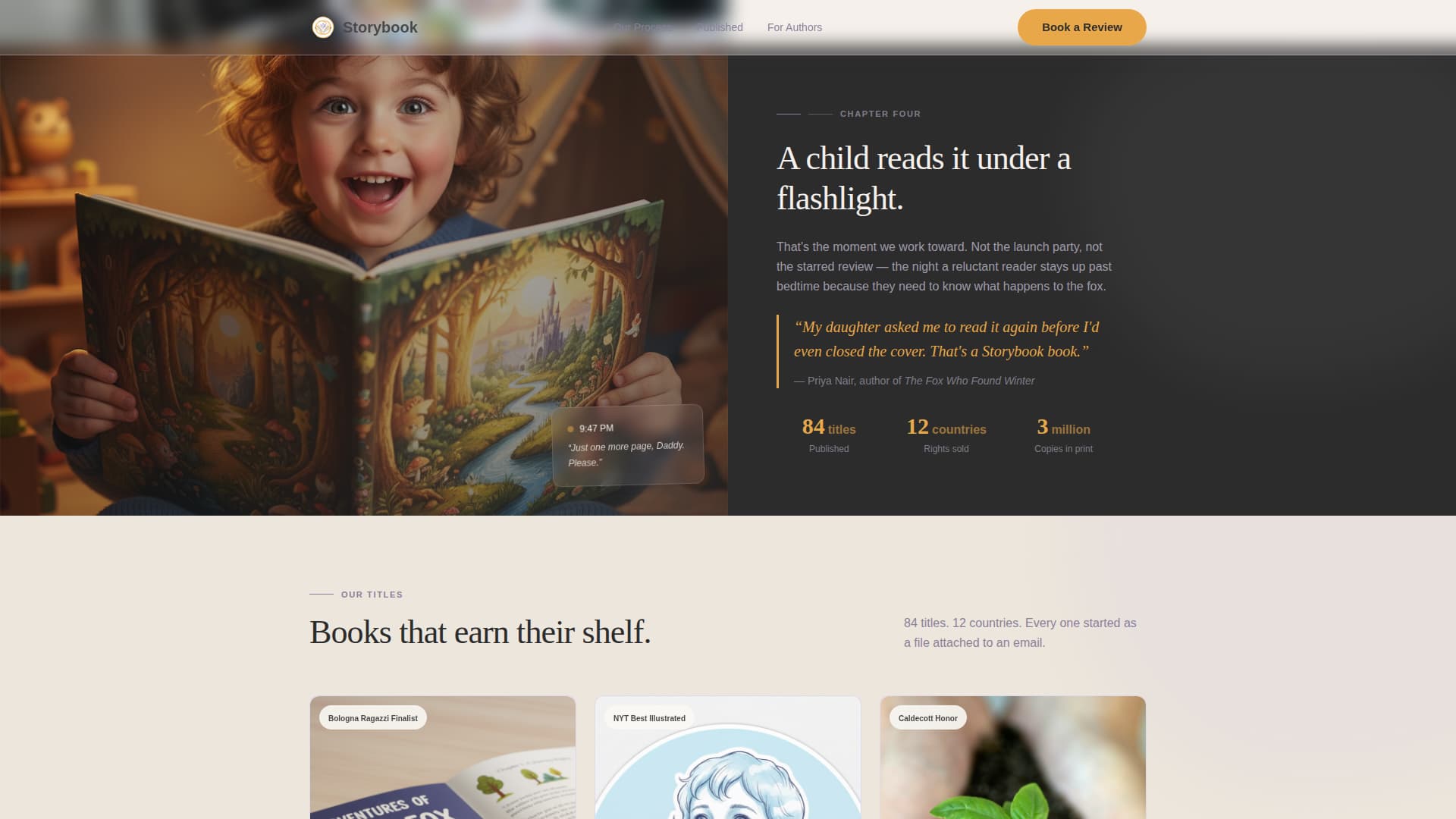 Kids Entertainment & Media Booking Website Template