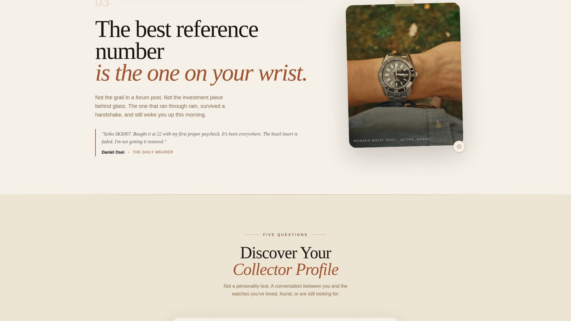 Horology - Timeless Collector Landing Page Template