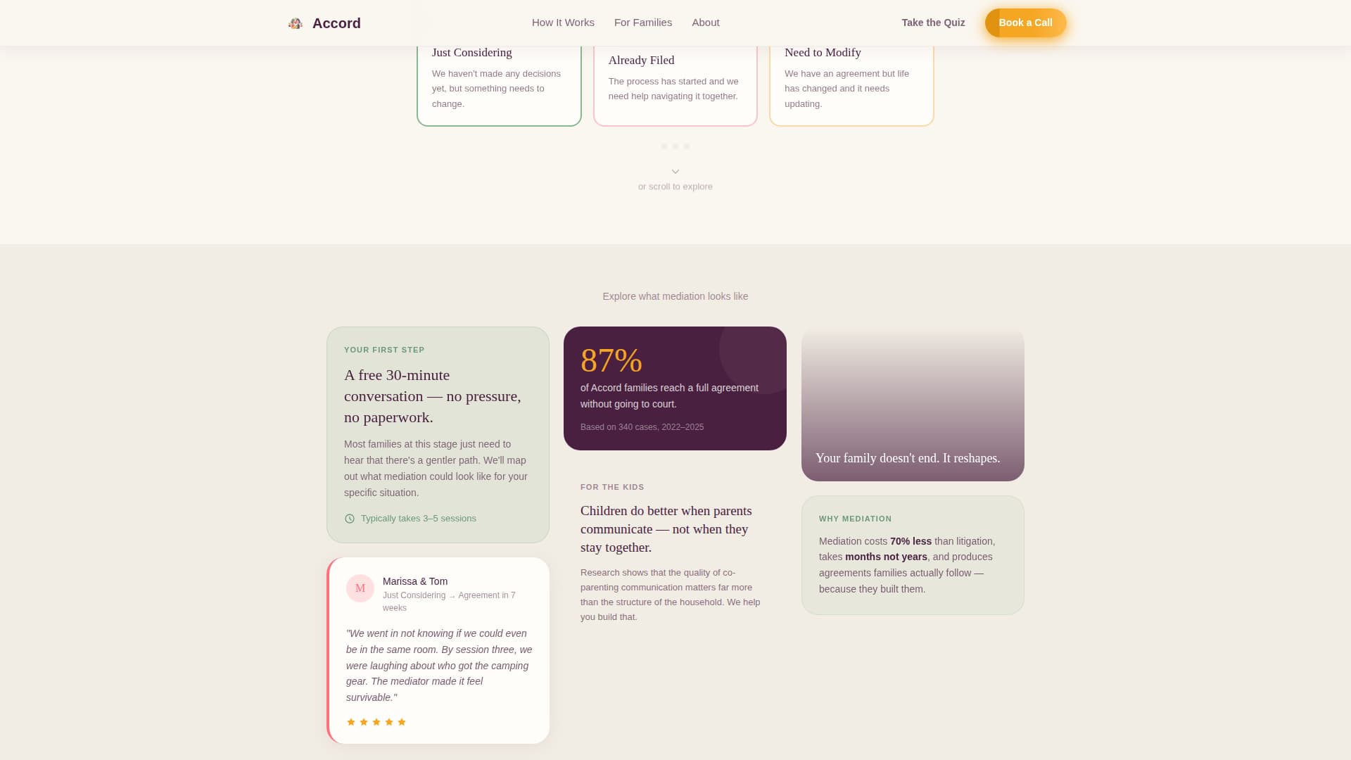 Family Counseling & Support Booking Website Template