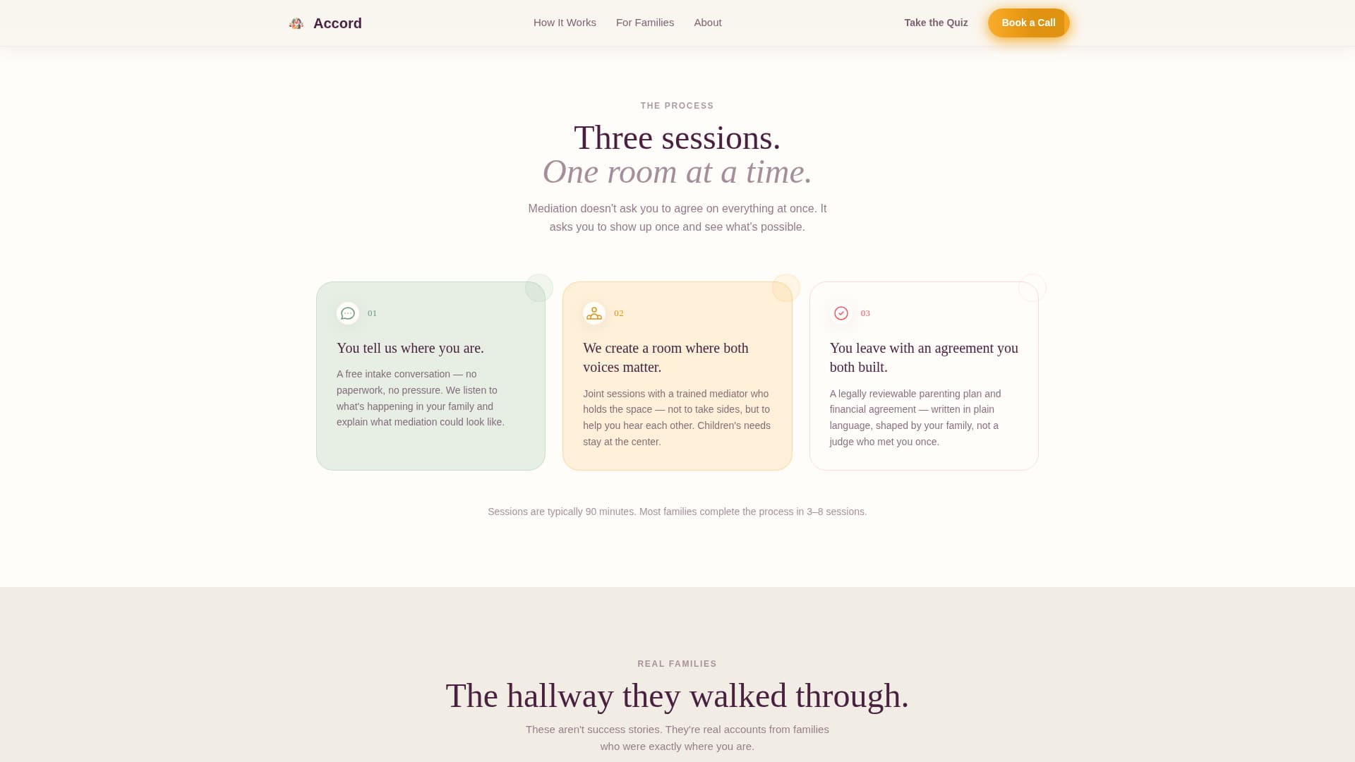 Family Counseling & Support Booking Website Template