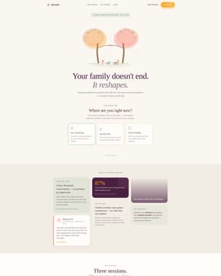 Family Counseling & Support Booking Website Template