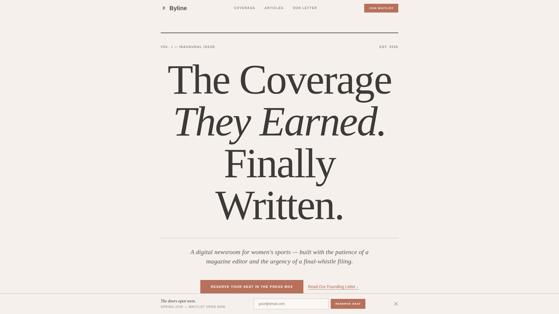 Advanced Sports Blog Pre-Launch & Coming Soon Website Template