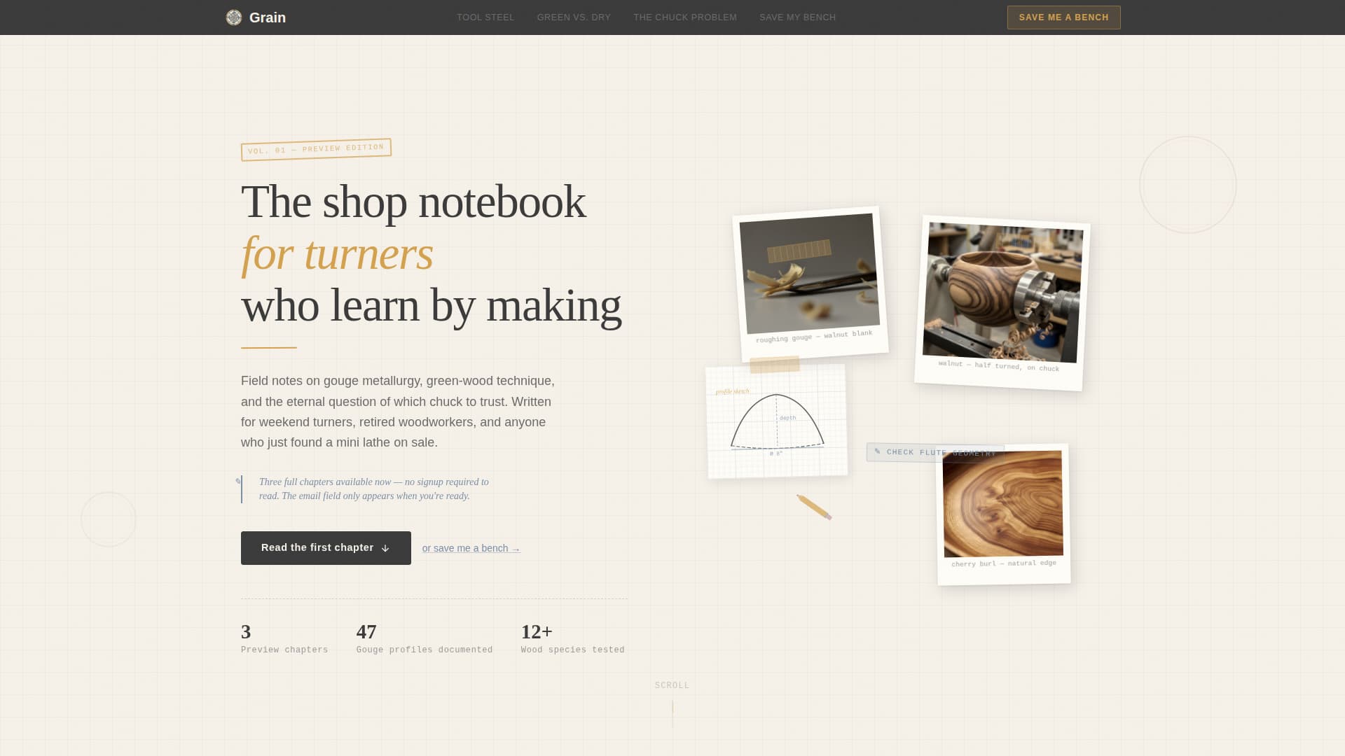 Specialist Woodturning & Lathe Work Content Pre-Launch & Coming Soon Website Template