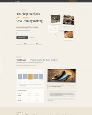 Specialist Woodturning & Lathe Work Content Pre-Launch & Coming Soon Website Template