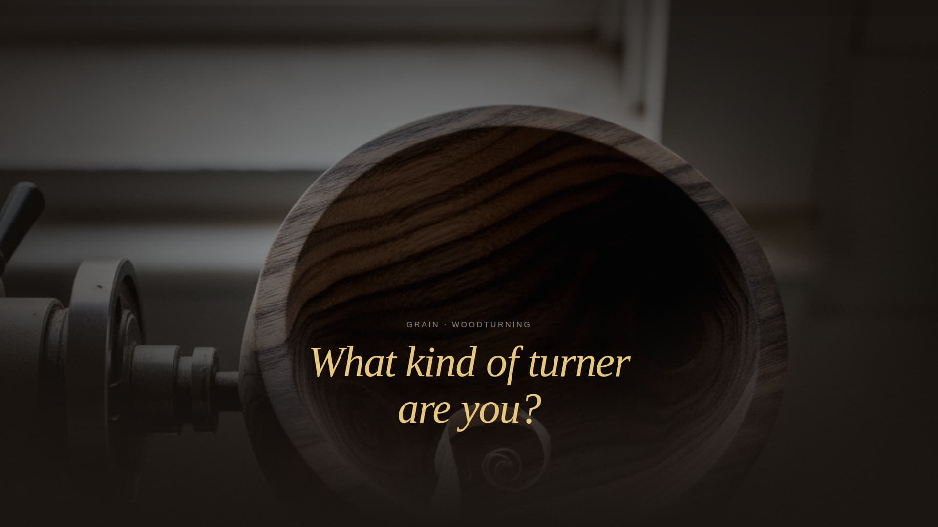 Woodturning & Lathe Work Content Portfolio & Case Study Website Template