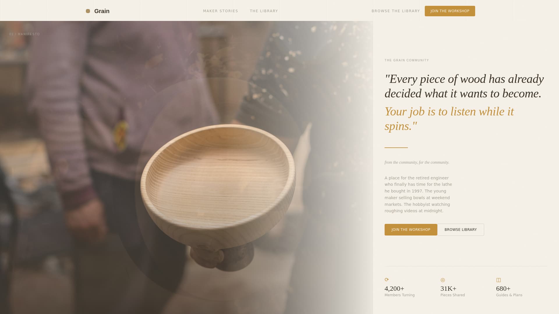 Specialist Woodturning & Lathe Work Content Blog & Content Website Template