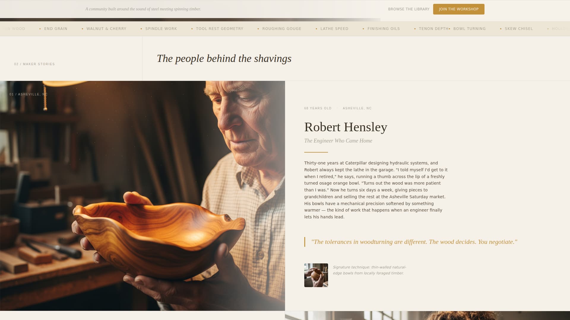 Specialist Woodturning & Lathe Work Content Blog & Content Website Template